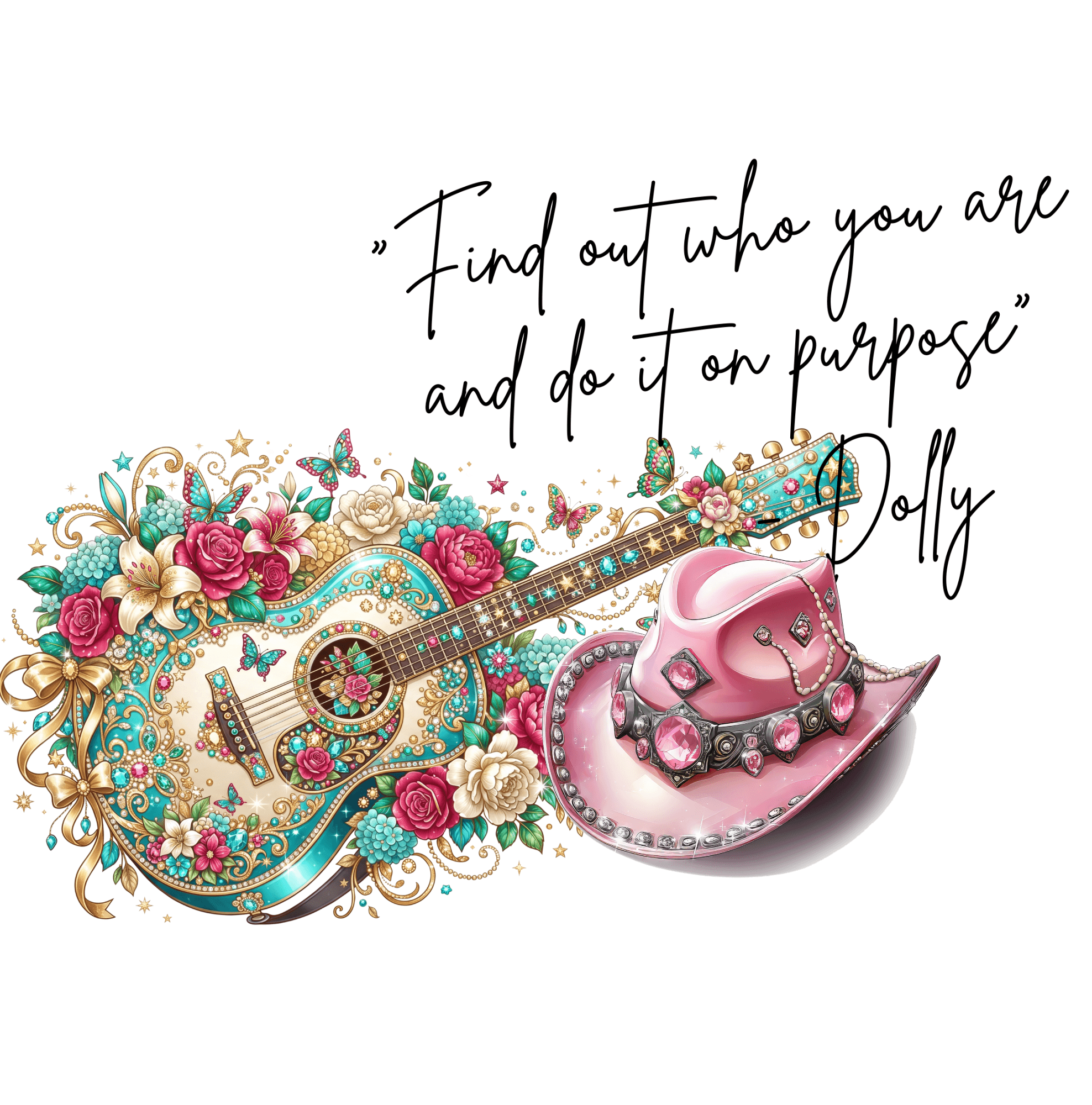 Dolly Guitar & Hat