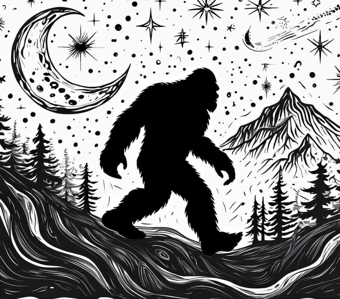 bigfoot black and white